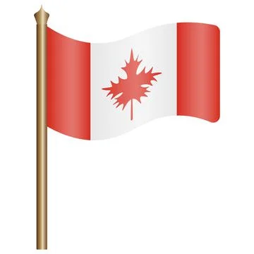 Flag of Canada. Color vector illustration. イラスト素材