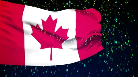Flag of Canada Stock Footage 1055496