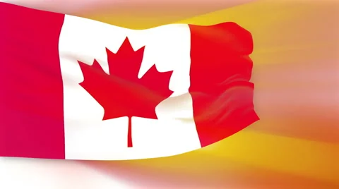 Flag of Canada Stock Footage 1055515