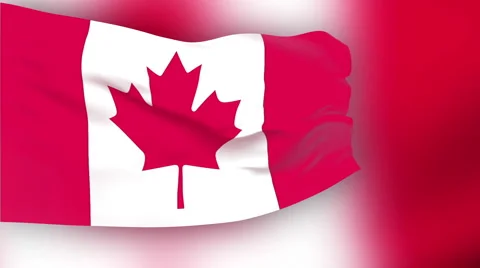 Flag of Canada Stock Footage 1055521
