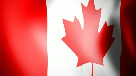 Flag of Canada Stock Footage 12425228