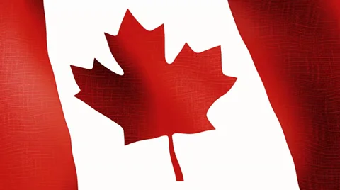 Flag of Canada Video stock 32972886