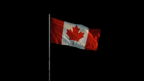 Flag of Canada Stock Footage 102963041