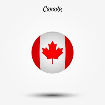 Flag of Canada icon Stock Illustration