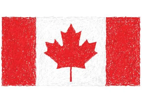 Flag of canada. Stock Illustration