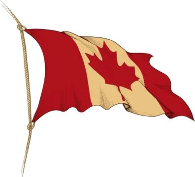 Flag of canada Illustrazione stock