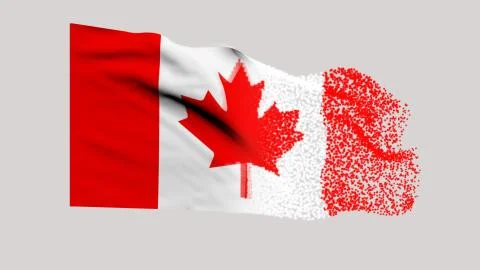 Flag of Canada Stock Illustration