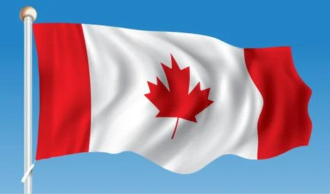Flag of Canada Stock Illustration