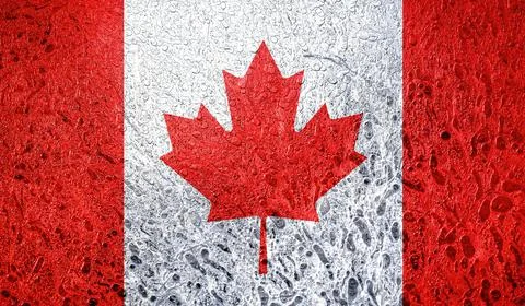 Flag of Canada Illustrazione stock