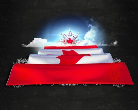 Flag Canada quality designer flag Stock Illustration