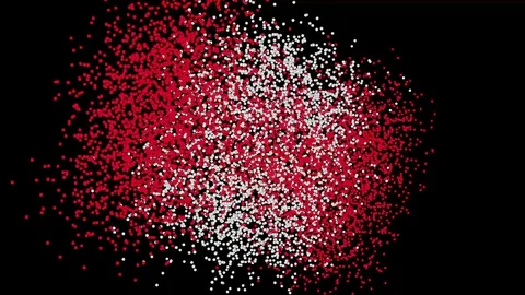 Flag of Canada reveals on black background Stock Footage 128606472