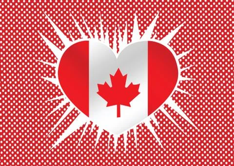 Flag of canada themes idea design Illustrazione stock