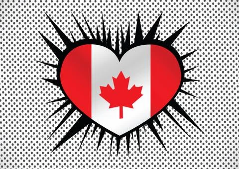 Flag of canada themes idea design Illustrazione stock