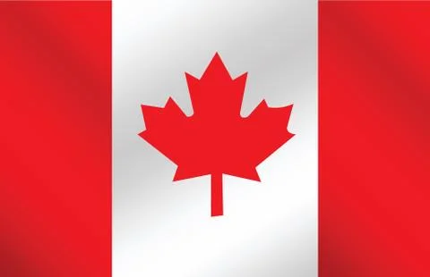 Flag of canada themes idea design Illustrazione stock