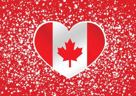 Flag of canada themes idea design Illustrazione stock