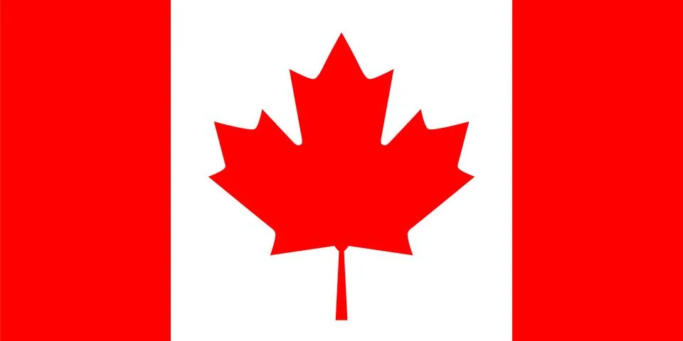 Flag of Canada, vector illustration. Stock Illustration