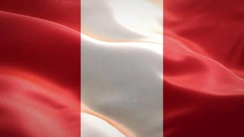 Flag of Canada waving in the wind. 3D Waving flag design. Stock Illustration