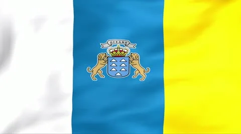 Flag Of Canarias Video stock 11355521