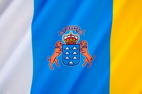 Flag of the Canary Islands Stock Photos