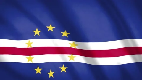 Flag Of Cape Verde Flag  Stock Footage 188187611