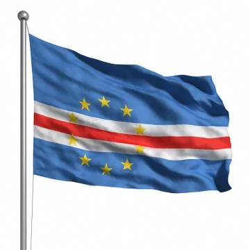 Flag of cape verde Illustrazione stock