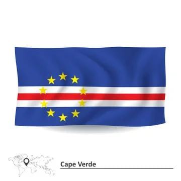 Flag of Cape Verde Stock Illustration