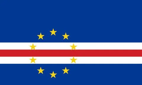 Flag of Cape Verde Stock Illustration