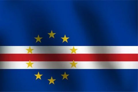 Flag of Cape Verde - Vector Illustration Stock Illustration