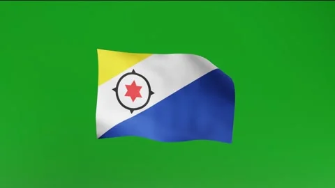 Flag of Caribbean Netherlands Stock Footage 162025754
