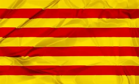 Flag of Catalonia Stock Illustration