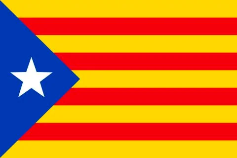 Flag of Catalonia Stock Illustration