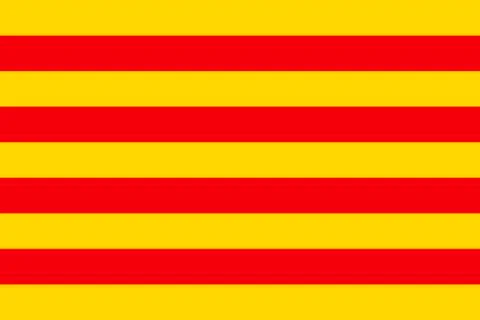 Flag of Catalonia Stock Illustration