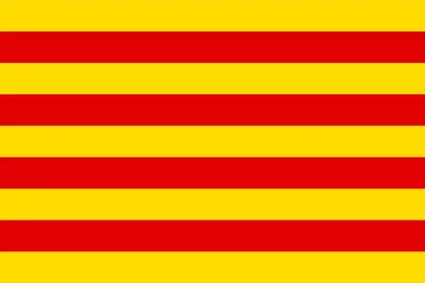 Flag of Catalonia Stock Illustration