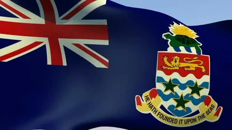 Flag of Cayman Islands HD Stock Footage 14076683