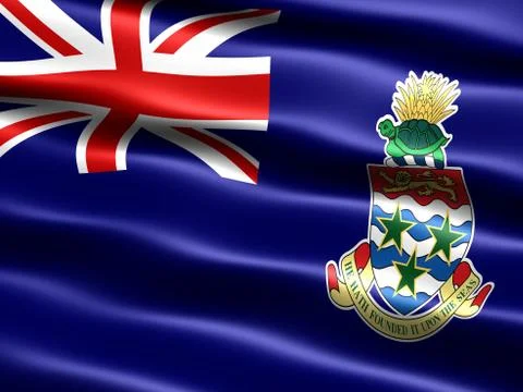 Flag of the Cayman Islands 스톡 일러스트