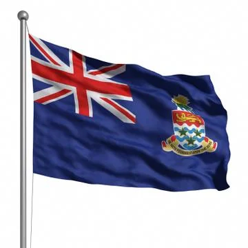 Flag of cayman islands Stock Illustration