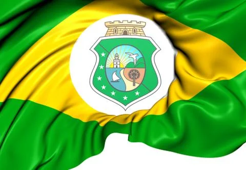 Flag of ceara state Stock Illustration