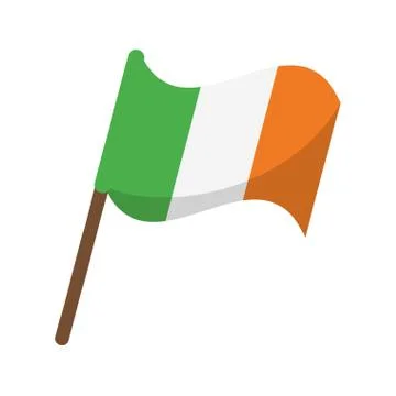 Flag celebration saint patrick day Stock Illustration