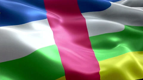 Flag Central African Republic Video stock 47728822
