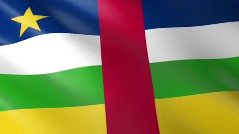 Flag of Central African Republic Stock Footage 150994661
