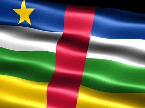 Flag of the central african republic Stock Illustration