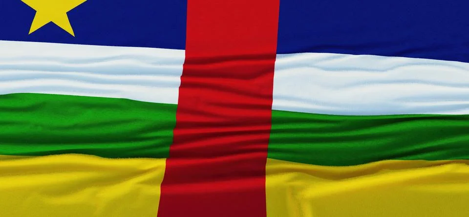 Flag of Central African Republic Stock Illustration