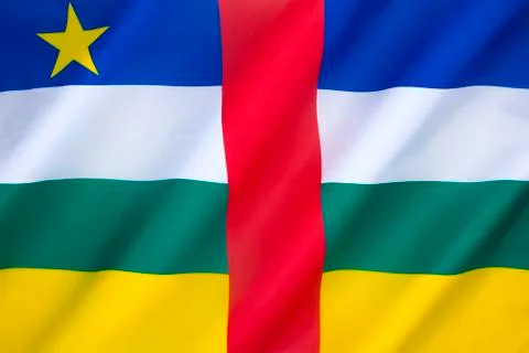Flag of the Central African Republic Stock Photos