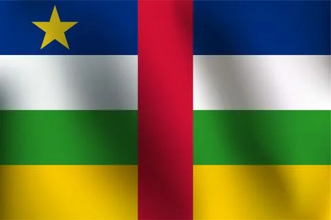 Flag of Central African Republic - Vector Illustration Stock Illustration