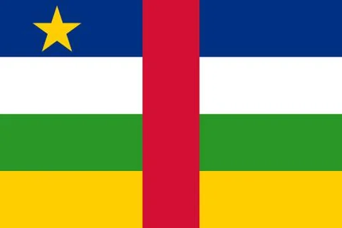 Flag of Central African Republic. Vector illustration 스톡 일러스트