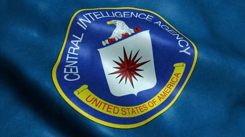Flag of Central Intelligence Agency Seamless Looping Waving Animation Stock Footage 112753376