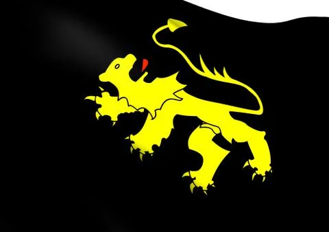 Flag of ceredigion Stock Illustration