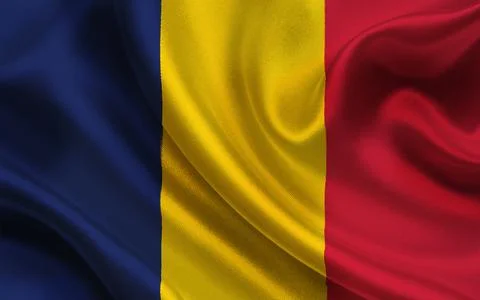 Flag of Chad. Accurate dimensions and official colors. Symbol of patriotism and  Stock Photos