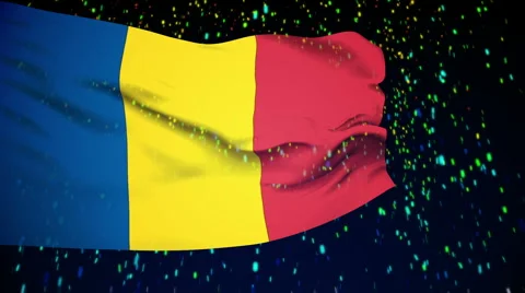 Flag of Chad Stock Footage 1055787