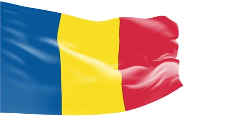 Flag of Chad Stock Footage 1055804